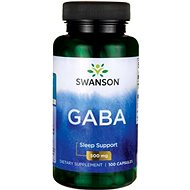 Swanson GABA (gamma-aminobutyric acid), 500 mg, 100 capsules - Dietary Supplement