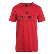 Rip Curl ROUNDED SS TEE Pompeian Red Ma M - T-Shirt