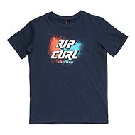 Rip Curl LOGO SLANT SS TEE Mood Indigo Mar 12 - T-Shirt
