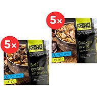 Adventure Menu: 5x Beef Goulash with Potatoes + 5x Chicken in Wild Sauce with Rice - MRE