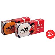 DHS* Plastic CELL FREE DUAL D*40 pack 2 × 10 pcs yellow - Table Tennis Balls