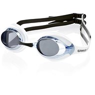 Speedo Merit Mirrored Goggles White/Blue - Cycling Glasses
