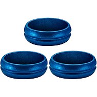 Mission F-Lock Rings - 4 × 3 pcs - blue - F-Lock Ring