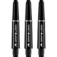 Mission GripLock handles - short - black 2 pcs - Dart Shafts