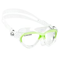 Cressi MINI COBRA, children's, 7-15 years clear glass, lime - Swimming Goggles