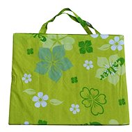 Beach lounger CALTER, green and white - Beach lounger