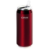 LaPlaya Travel üveg szívószállal 0,5 liter COOL CAN piros - Kulacs