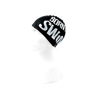 Born To Swim Black with white logo - Hat