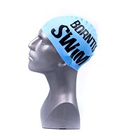Born To Swim blue with black logo - Hat