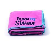 Born To Swim z mikrovlákna fialový - Uterák