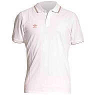 Umbro Polo Tipped Pique White / Dazzling blue / Fiery vel - T-Shirt