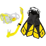 ACRA Children's snorkelling set 3in1, yellow - Diving Set