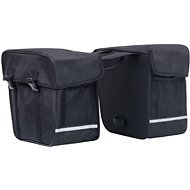 Dvojitá taška na zadný nosič bicykla vodoodolná 35 l čierna - Taška