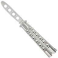 Benson Folding training knife, bow tie, silver - Butterfly Knife