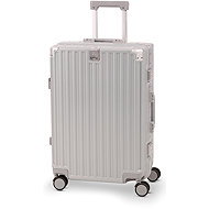 BERTOO Palermo Travel Suitcase - Silver 60L - Suitcase