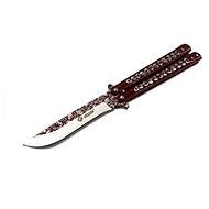 Fedus Folding butterfly knife, Skulls 23 cm - Butterfly Knife