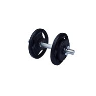FitnessLine One-handed loading dumbbell with rubberized discs - Dumbell