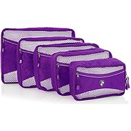 Heys Eco Packing Cube 5 pc Set II Purple - Packing Cubes