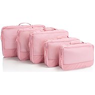 Heys Ecotex Packing Cube 5 pc Set Pink Sand - Packing Cubes