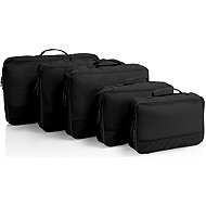 Heys Ecotex Packing Cube 5 pc Set Black Onyx - Packing Cubes