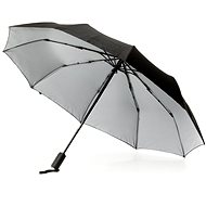 KRAGO Folding umbrella with double canopy grey - Umbrella