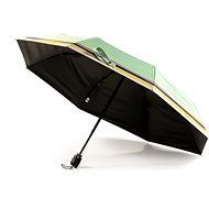 KRAGO Compact folding umbrella with green stripe - Umbrella