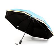 KRAGO Folding umbrella compact with blue stripe - Umbrella