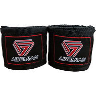 KUBIsport Boxing hand bandages elastic 3 m, black - Boxing Wraps