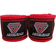 KUBIsport Boxing hand bandages elastic 3 m, red - Boxing Wraps