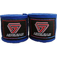 KUBIsport Boxing hand bandages elastic 3 m, blue - Boxing Wraps