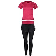 Merco Runner Long 2W fitness set plum M - T-Shirt