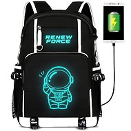 MG Glowing Astronaut backpack 14 l, black - Backpack