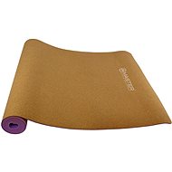 MASTER Yoga 4 mm, 183×61 cm, cork, purple - Exercise Mat
