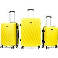 Aga Travel Sada cestovních kufrů MR4653 Žlutá - Case Set