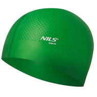 NILS Aqua Silicone Cap NQC Dots green - Bathing Cap