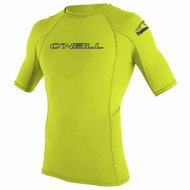O'neill Men's lycra shirt BASIC SKINS CREW, short sleeve, lime - Lycra Clothing