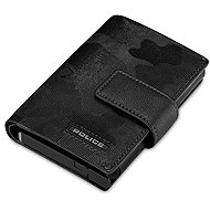 Shelf PELGD2206911 men's vegan leather, black with pattern - Wallet