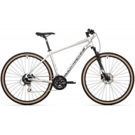 ROCK MACHINE Crossride 300 - 20.0" (L) Gloss Silver/Black/Grey - Cross Bike