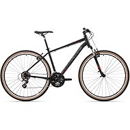 ROCK MACHINE Crossride 100 - 18.0" (M) Matte Black/Grey/Red - Cross Bike