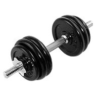 Sedco Nakládací činka 15 kg, černá ocel, chrom tyčka - Dumbell