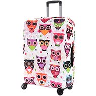 T-class - Owl suitcase cover, L - 60 × 40 × 25 cm - Luggage Cover