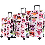 T-class - Set of 3 suitcase covers Owls - Luggage Cover