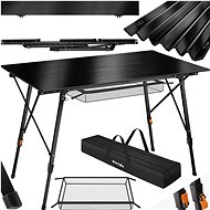 Tectake Aluminium camping table Bastian, black - Camping Table