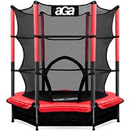 Aga Dětská trampolína 140 cm červená + ochranná síť - Trampoline