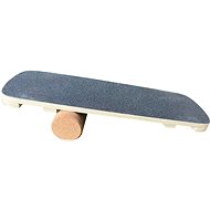 BlackFly Balanční deska přírodní s korkovým válcem - Balance Board