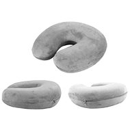 APT Travel neck pillow type C 28 × 26 × 8 cm, grey - Travel Pillow