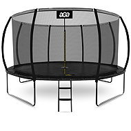 Aga SPORT EXCLUSIVE Trampoline 366 cm black + protective net + ladder - Trampoline
