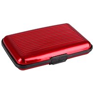Verk Aluminium document case 11 × 7,5 × 2 cm - red - Document Holder