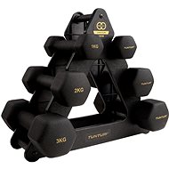 TUNTURI Centuri 3 Dumbbell set neoprene in stand, pairs - Dumbell Set