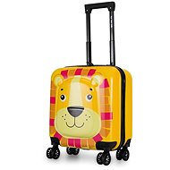 Children's 3D travel case Lion, square - Suitcase